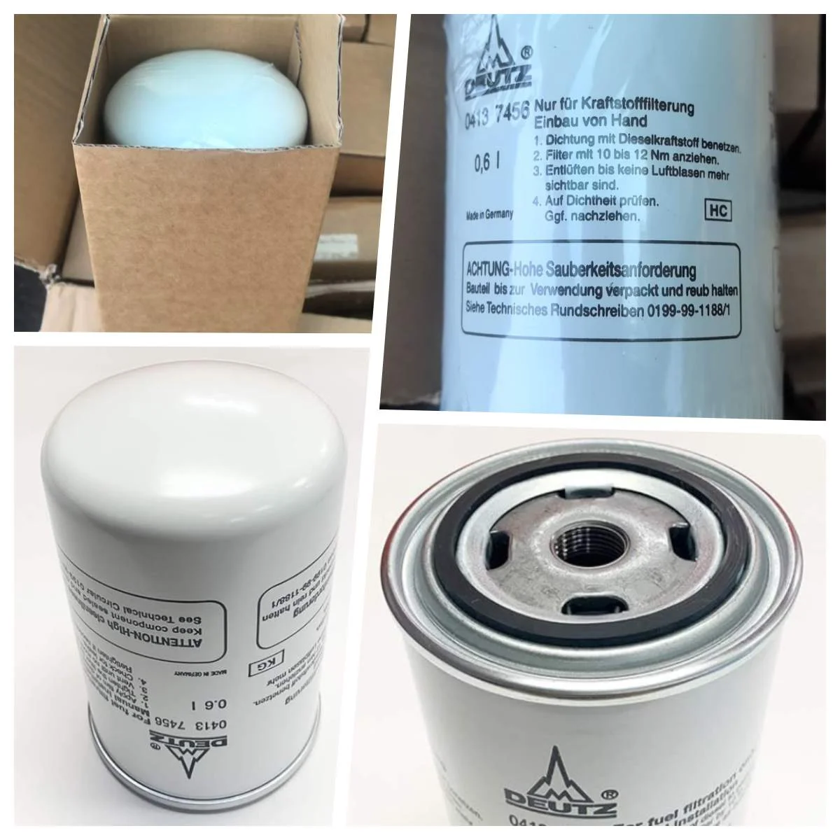 Deutz Spin-ON Fuel Filter 04137456